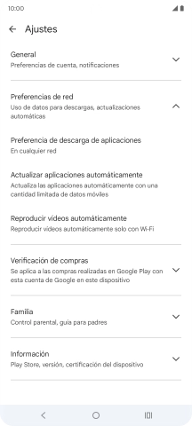 Pulsa Actualizar aplicaciones automáticamente. Pulsa Actualizar aplicaciones automáticamente.