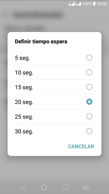 Si desvías las llamadas perdidas, tendrás que seleccionar un retardo para el desvío. Pulsa la opción deseada para seleccionar el retardo del desvío de llamadas. Si desvías las llamadas perdidas, tendrás que seleccionar un retardo para el desvío. Pulsa la opción deseada para seleccionar el retardo del desvío de llamadas.