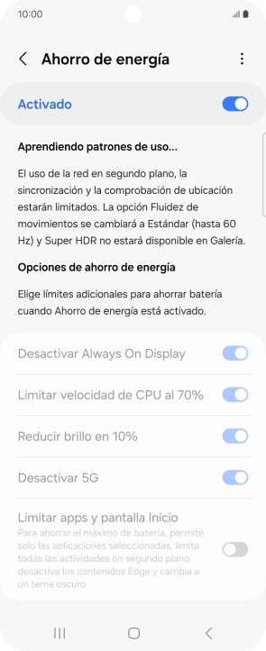 Pulsa la tecla de inicio para terminar y regresar a la pantalla de inicio. Pulsa la tecla de inicio para terminar y regresar a la pantalla de inicio.