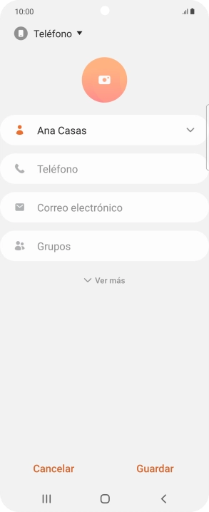 Pulsa Teléfono e introduce el número de teléfono deseado. Pulsa Teléfono e introduce el número de teléfono deseado.