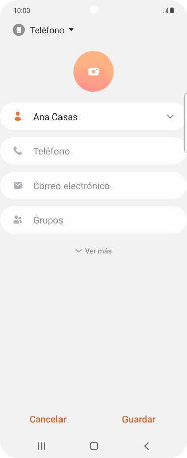 Pulsa Teléfono e introduce el número de teléfono deseado. Pulsa Teléfono e introduce el número de teléfono deseado.