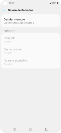 Pulsa el tipo de desvío deseado. Pulsa el tipo de desvío deseado.