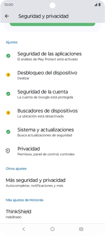 Pulsa Desbloqueo del dispositivo. Pulsa Desbloqueo del dispositivo.
