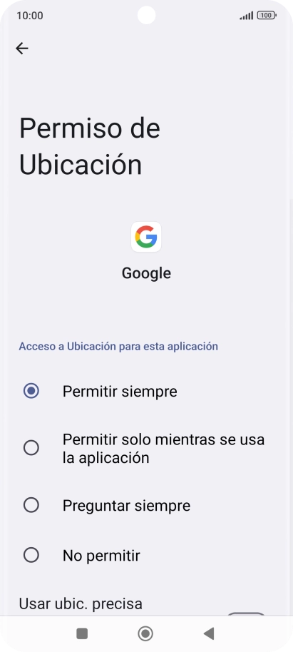 Pulsa el ajuste deseado. Pulsa el ajuste deseado.