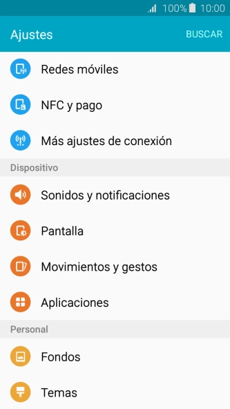 Pulsa Aplicaciones.