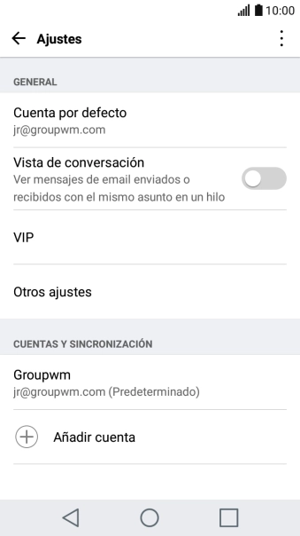 Pulsa la cuenta deseada. Pulsa la cuenta deseada.