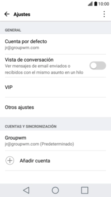 Pulsa la cuenta deseada. Pulsa la cuenta deseada.