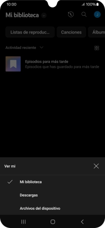 Pulsa una categoría y desplázate al archivo de música deseado. Pulsa una categoría y desplázate al archivo de música deseado.