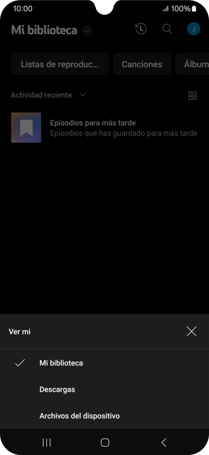 Pulsa una categoría y desplázate al archivo de música deseado. Pulsa una categoría y desplázate al archivo de música deseado.