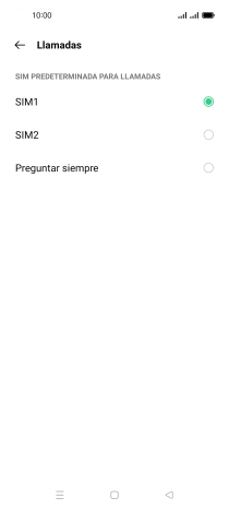 Pulsa el ajuste deseado. Pulsa el ajuste deseado.