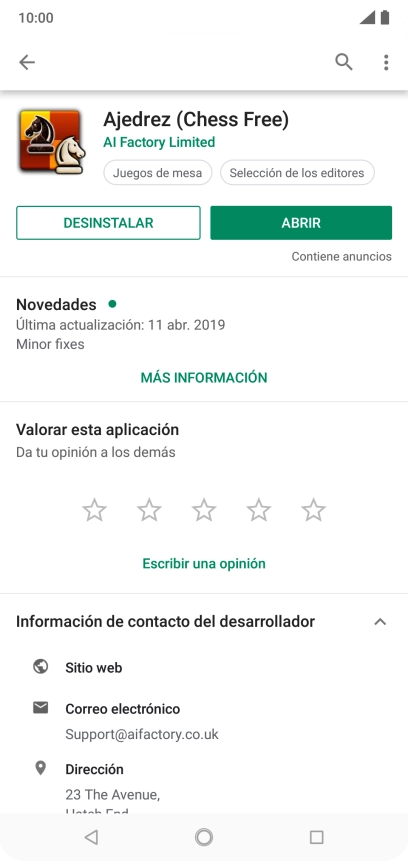 Pulsa DESINSTALAR. Pulsa DESINSTALAR.