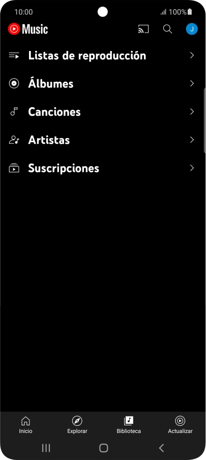 Pulsa una categoría y desplázate al archivo de música deseado. Pulsa una categoría y desplázate al archivo de música deseado.
