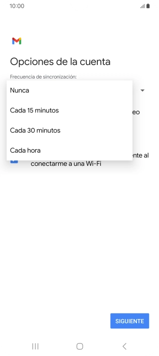 Pulsa el ajuste deseado. Pulsa el ajuste deseado.