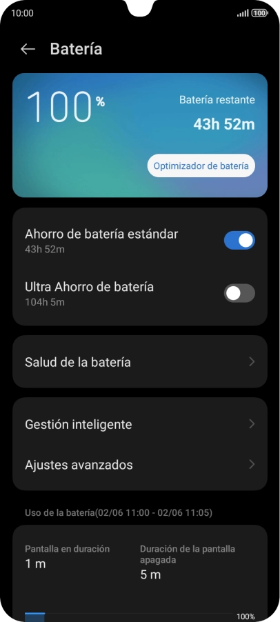 Desliza el dedo hacia arriba desde la parte inferior de la pantalla para terminar y volver a la pantalla de inicio.