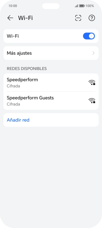 Pulsa la red wifi deseada.
