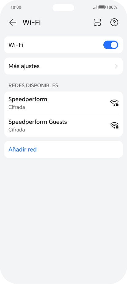 Pulsa la red wifi deseada.