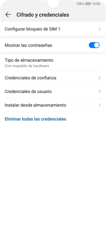 Pulsa Configurar bloqueo de SIM. Pulsa Configurar bloqueo de SIM.