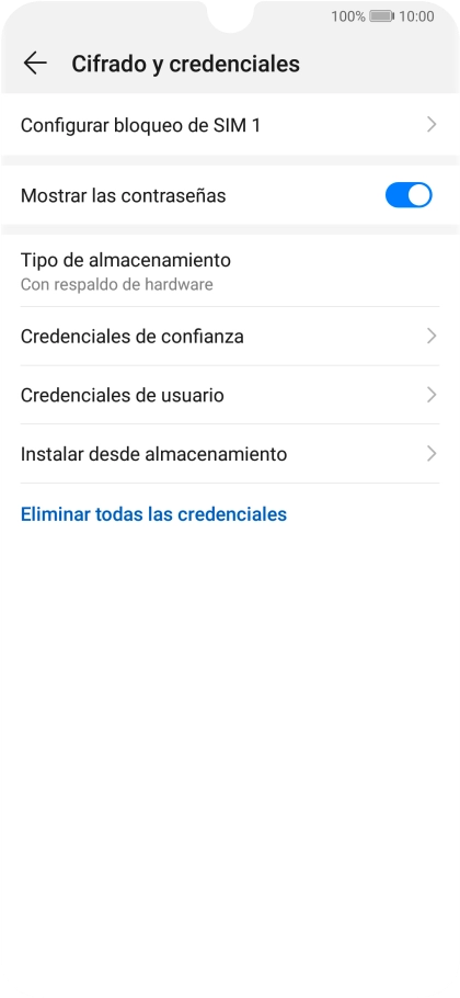 Pulsa Configurar bloqueo de SIM. Pulsa Configurar bloqueo de SIM.