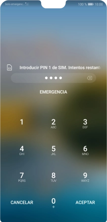 Si lo solicita el teléfono, introduce el código PIN y pulsa ACEPTAR. Si lo solicita el teléfono, introduce el código PIN y pulsa ACEPTAR.