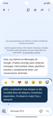 Pulsa la propuesta de texto de Gemini durante unos instantes. Sigue las indicaciones de la pantalla para utilizar el texto propuesto. Pulsa la propuesta de texto de Gemini durante unos instantes. Sigue las indicaciones de la pantalla para utilizar el texto propuesto.