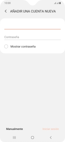 Pulsa Contraseña e introduce la contraseña de tu cuenta de correo electrónico. Pulsa Contraseña e introduce la contraseña de tu cuenta de correo electrónico.
