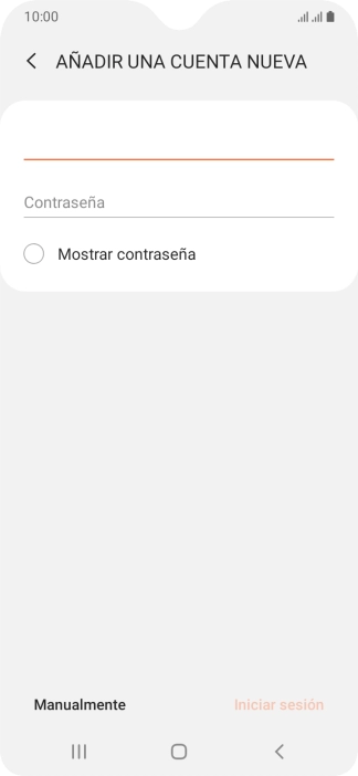 Pulsa Contraseña e introduce la contraseña de tu cuenta de correo electrónico. Pulsa Contraseña e introduce la contraseña de tu cuenta de correo electrónico.