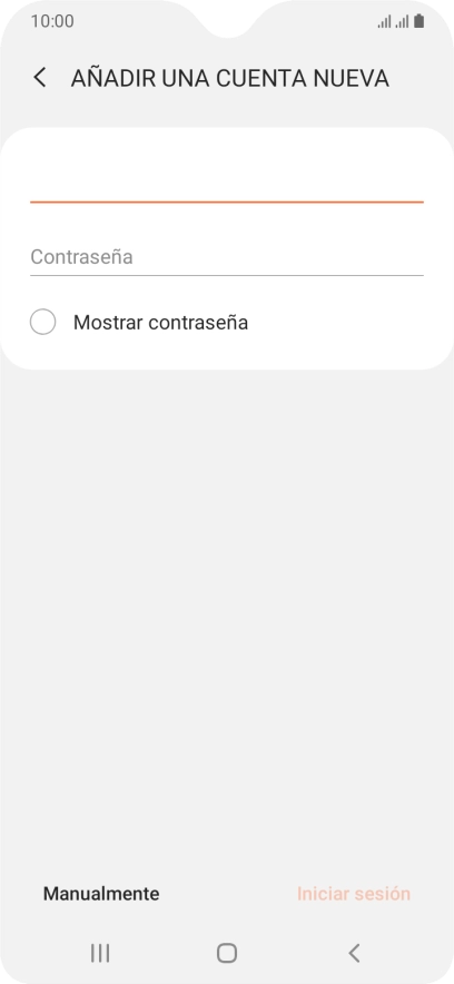 Pulsa Contraseña e introduce la contraseña de tu cuenta de correo electrónico. Pulsa Contraseña e introduce la contraseña de tu cuenta de correo electrónico.