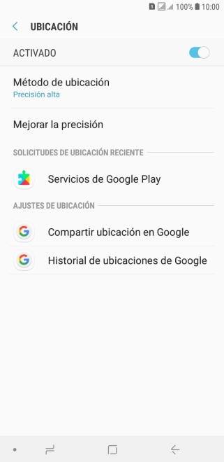 Pulsa Método de ubicación. Pulsa Método de ubicación.