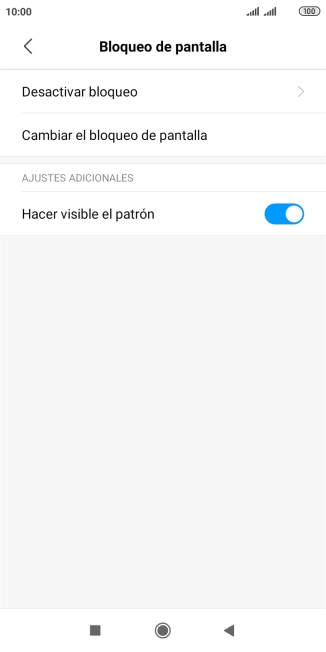 Pulsa Desactivar bloqueo e introduce el código de seguridad actual. Pulsa Desactivar bloqueo e introduce el código de seguridad actual.
