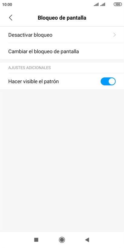 Pulsa Desactivar bloqueo e introduce el código de seguridad actual. Pulsa Desactivar bloqueo e introduce el código de seguridad actual.
