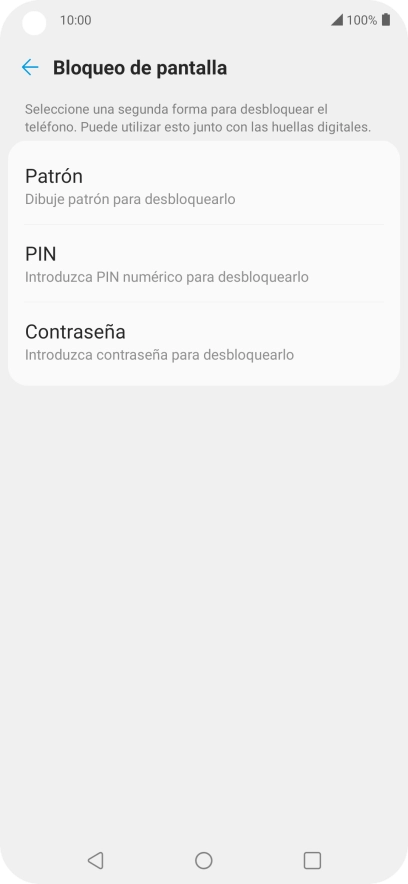 Pulsa el código de seguridad deseado y sigue las indicaciones de la pantalla para crear un código de seguridad del teléfono adicional. Pulsa el código de seguridad deseado y sigue las indicaciones de la pantalla para crear un código de seguridad del teléfono adicional.