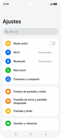 Pulsa Conexión y compartir. Pulsa Conexión y compartir.