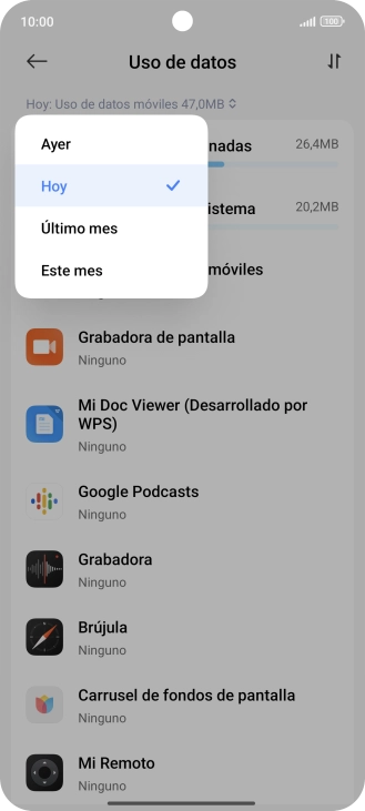 Pulsa el ajuste deseado. Pulsa el ajuste deseado.