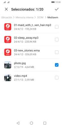 Pulsa el icono de aceptar. Pulsa el icono de aceptar.
