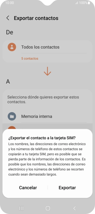 Pulsa Exportar. Pulsa Exportar.