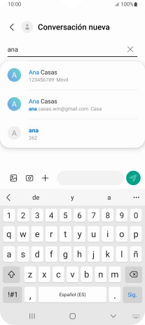 Pulsa el contacto deseado. Pulsa el contacto deseado.