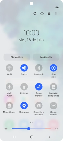 Pulsa el icono de ajustes. Pulsa el icono de ajustes.