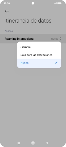 Pulsa el ajuste deseado para activar o desactivar la función. Pulsa el ajuste deseado para activar o desactivar la función.
