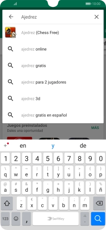 Introduce el nombre del tema o de la app y pulsa el icono de búsqueda. Introduce el nombre del tema o de la app y pulsa el icono de búsqueda.