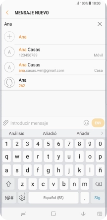 Pulsa el contacto deseado. Pulsa el contacto deseado.
