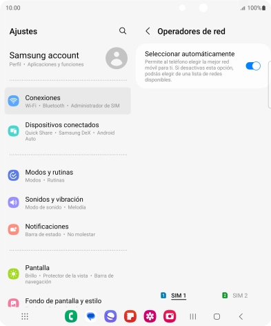 Pulsa el indicador junto a 