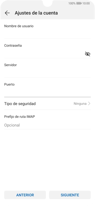 Pulsa Tipo de seguridad.