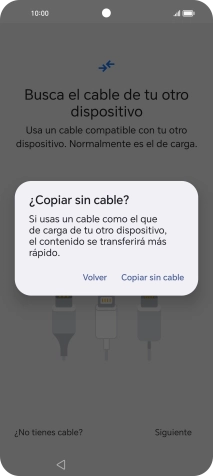 Pulsa Copiar sin cable.