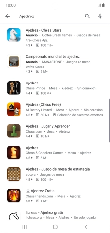 Pulsa la app deseada. Pulsa la app deseada.