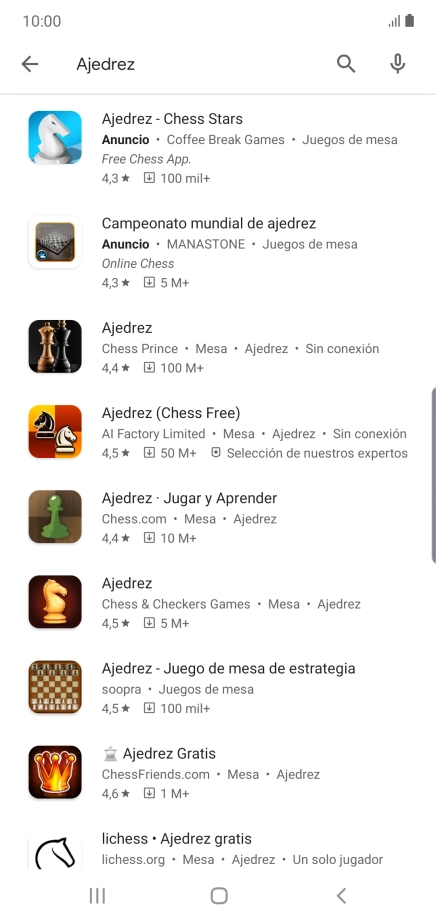 Pulsa la app deseada. Pulsa la app deseada.
