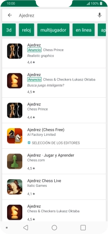 Pulsa la app deseada. Pulsa la app deseada.