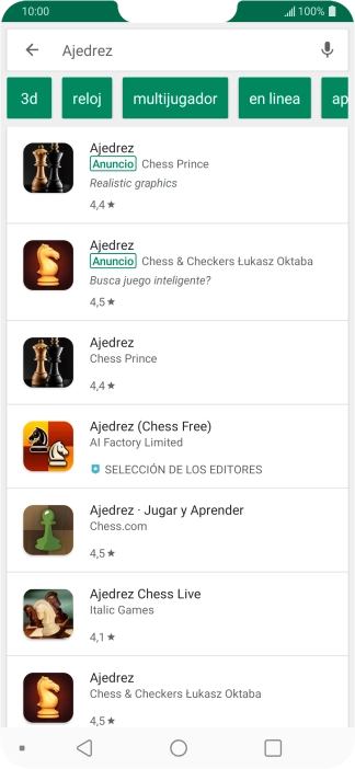 Pulsa la app deseada. Pulsa la app deseada.