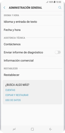 Pulsa Restablecer.