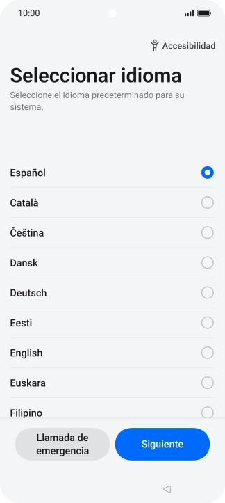Pulsa el idioma deseado. Pulsa el idioma deseado.