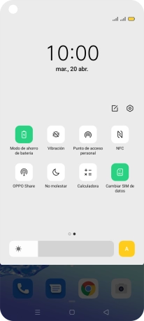 Pulsa la tecla de inicio para terminar y regresar a la pantalla de inicio.